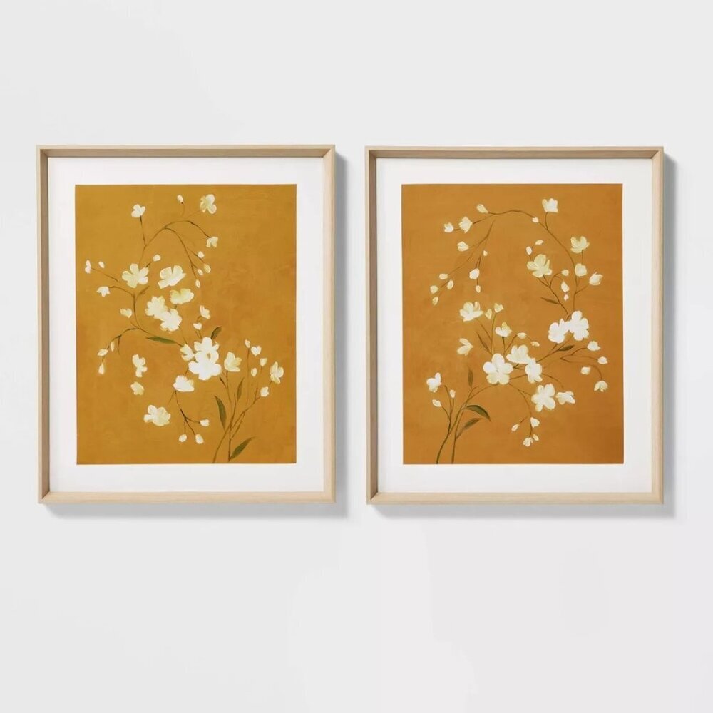 20"x24" Floral Spring Framed Wall Art (Set of 2) – Threshold Studio McGee 2024